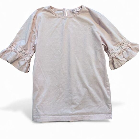 colorful childhood Other - Colorful Childhood Pink 3/4 Length Bell Sleeves Ruffled Cuff Shirt Kid's 10-11 Y